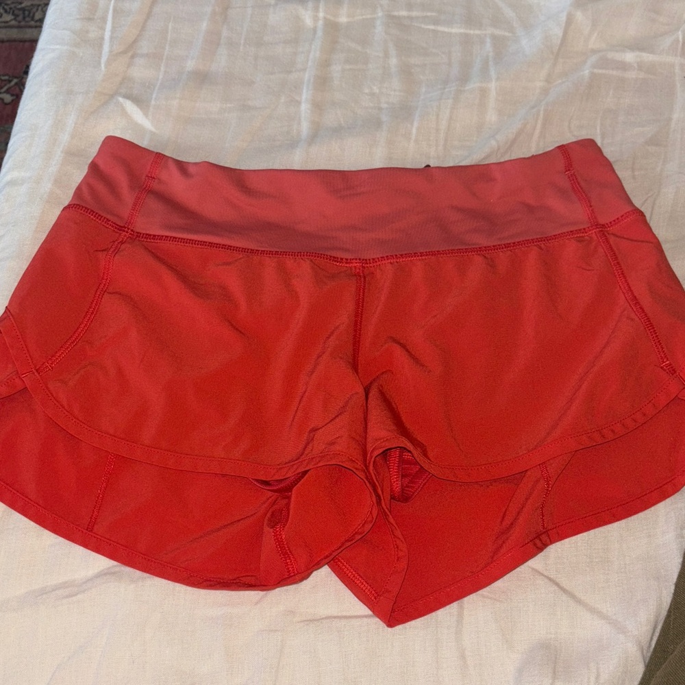Lululemon speed up Red Shorts